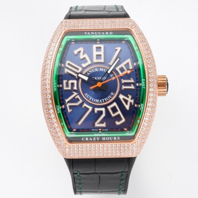 ABF Factory高仿法蘭克穆勒Vanguard腕表V45 CRAZY HOUR瘋狂時間系列複刻手錶