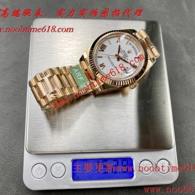 仿錶,ARF工廠V2版配重版勞力士DD雙曆星期日志型3255一體機芯40mm仿錶代理精仿手錶