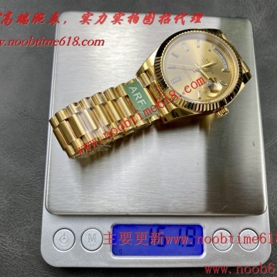 ARF工廠V2版配重版本勞力士DD雙曆星期日志型重量160G 3255一體機芯40mm仿錶代理精仿手錶