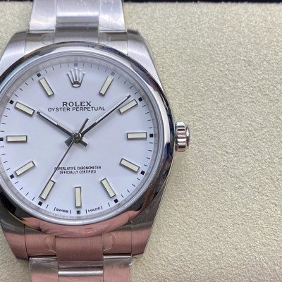 EW廠勞力士蚝式恒動系列型號114300男裝尺寸39MM 3132機芯高仿手錶