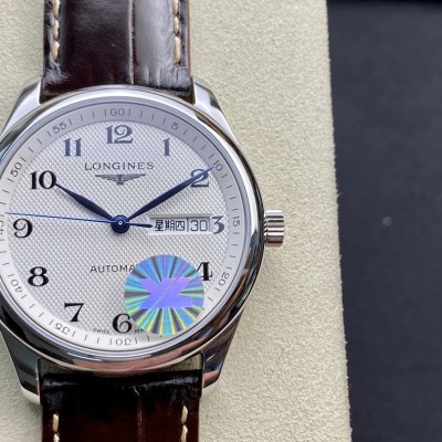 YL厂浪琴名匠3位双日历系列原版开模搭载和正品一致的原装瑞士eta2836-2自动机械机芯38.5MM複刻表