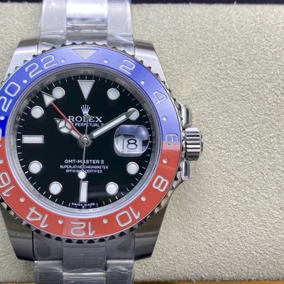 VR Factory勞力士格林尼治GMT百事/可樂40MM3186/3285機芯904鋼高仿手錶