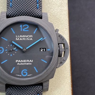 VS廠高仿沛納海 Pam1661 廬米諾系列PAM1661碳纖維殼44MM複刻手錶 VS廠高仿沛納海 Pam1661 廬米諾系列PAM1661碳纖維殼44MM複刻手錶