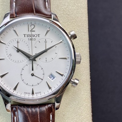 全原天梭T063俊雅系列,商務休閒男表,原裝瑞士ETA石英機芯