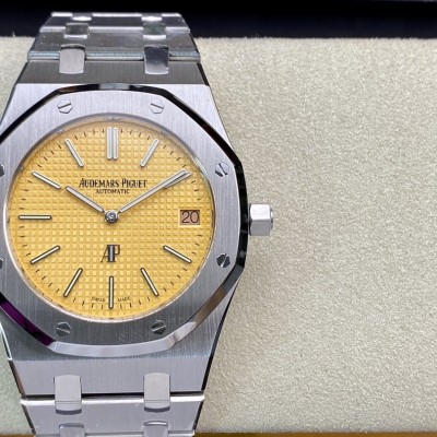 XF廠愛彼皇家橡樹15202 超薄“香檳金”39MM高仿手錶限量發售