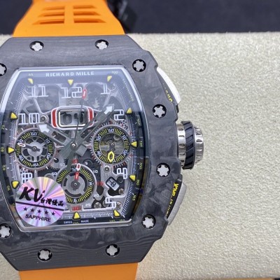 KV臺灣廠複刻理查德米爾RM-011鍛造碳纖維計時系列高仿手錶