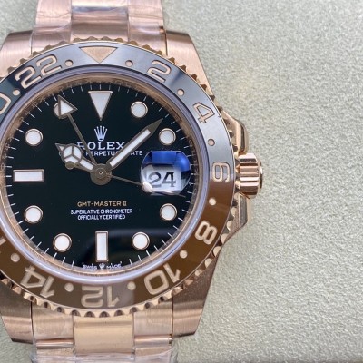 VR廠Max版包金款勞力士格林尼治系列GMT-MASTER II 最新的126715複刻手錶 VR廠Max版包金款勞力士格林尼治系列GMT-MASTER II 最新的126715複刻手錶