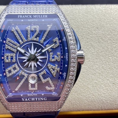 ABF廠Franck Muller 高仿法蘭克穆勒 FM Vanguard Yachting V45遊艇系列 44MM複刻手錶