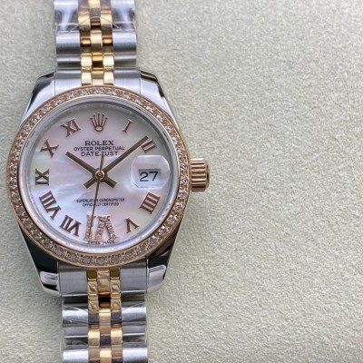 WF出品高仿勞力士女裝日誌型28㎜日誌型279174-0009複刻手錶
