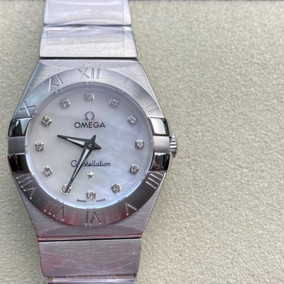SSS 3S出品高仿歐米茄 星座系列女表專櫃1376機芯27MM複刻手錶