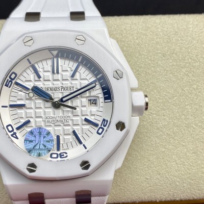 JF廠高仿愛彼 AP皇家橡樹15710系列 白陶瓷 搭載複刻原版3120機芯複刻手錶