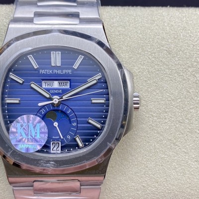 KM廠高仿百達翡麗 鸚鵡螺5726/1系列多功能機械複刻手錶