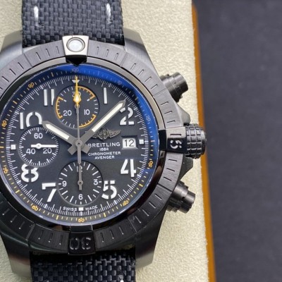 TF(Technology Factory)複刻百年靈BREITLING復仇者計時腕表夜間任務系列7750機芯45MM高仿手錶 TF(Technology Factory)複刻百年靈BREITLING復仇者計時腕表夜間任務系列7750機芯45MM高仿手錶