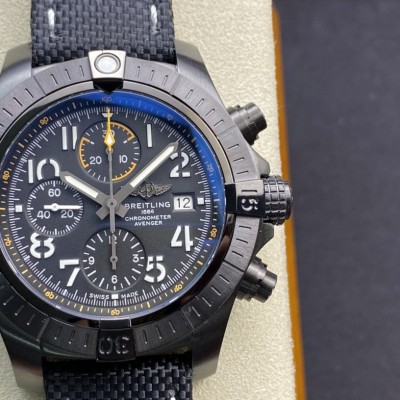 TF（Technology Factory）複刻百年靈BREITLING復仇者計時腕表夜間任務系列7750機芯45MM高仿手錶