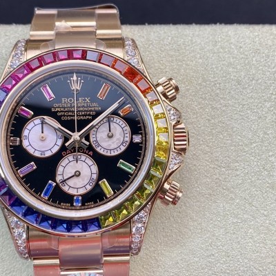 BL廠高仿勞力士全新迪通拿彩虹迪款型號:116599RBOW-116598RBOW-116595RBOW裝4130機芯40MM複刻手錶手表 BL廠高仿勞力士全新迪通拿彩虹迪款型號:116599RBOW-116598RBOW-116595RBOW裝4130機芯40MM複刻手錶手表