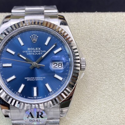 AR廠勞力士ROLEX DATEJUST進口＂904L＂日誌型2824機芯41MM系列126334複刻手錶