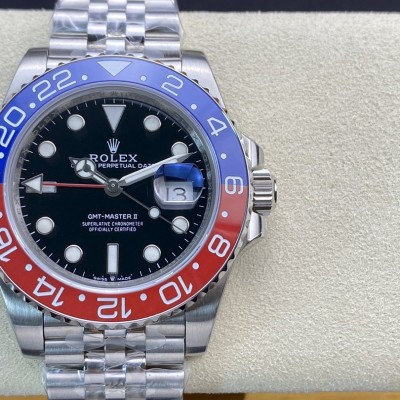 GM廠高仿勞力士格林尼治型GMT功能cal:3186/cal:3285機械機芯40MM複刻手錶手表