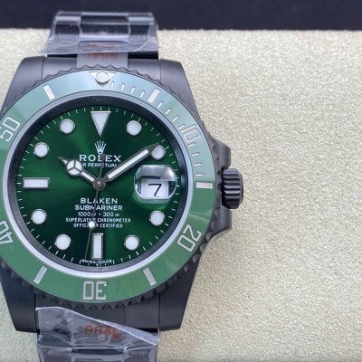 全球最牛改裝公司blaken 推出水鬼系列黑化黑水鬼綠水鬼2824機芯40MM複刻手錶