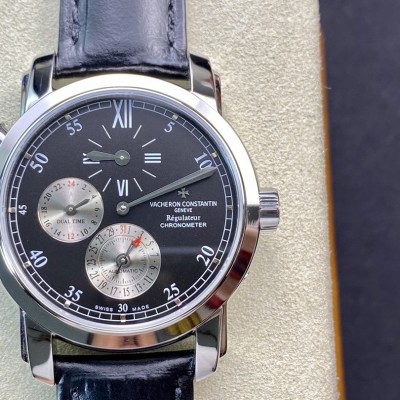 K11廠高仿江詩丹頓馬爾他系列42005兩地時腕表時分秒分離39MM複刻手錶手表