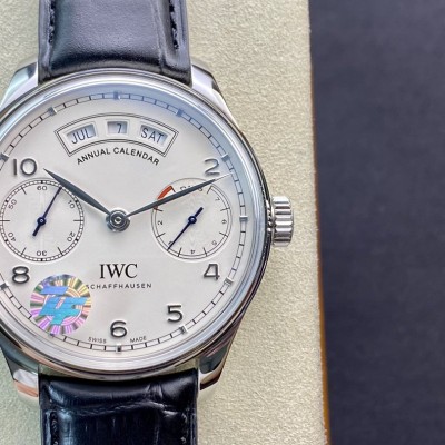 ZF廠高仿萬國IWC葡萄牙系列萬年曆多功能腕表44MM複刻手錶