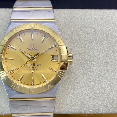 SSS 3S 廠高仿歐米茄OMEGA 雙鷹 星座系列38mm男款 8500同軸機芯機械複刻手錶