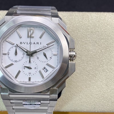 BV廠高仿寶格麗BVLGARI市場最高版本OCTO系列六針計時石英機芯42MM複刻手錶