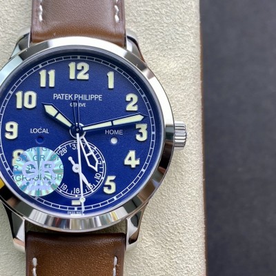 GR工廠最新V2升級版PP百達翡麗時區功能?ref.5524系列Calatrava飛行家旅行時間腕表系列複刻手錶
