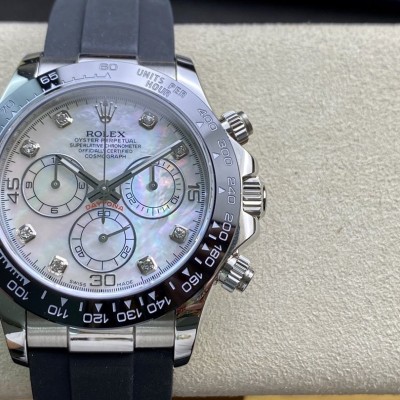 稀缺款BP廠高仿勞力士貝殼鑽盤迪通拿系列7750機芯計時機芯40mm複刻手錶