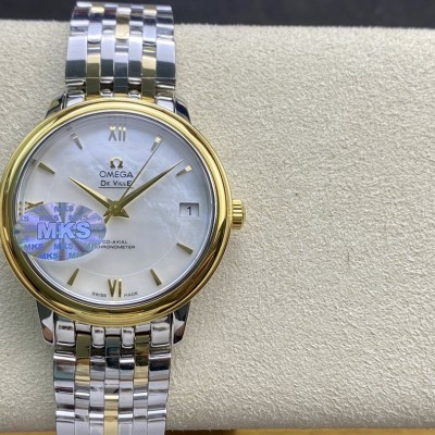 MKS廠歐米茄女表蝶飛經典系列9015機芯33MM複刻手錶