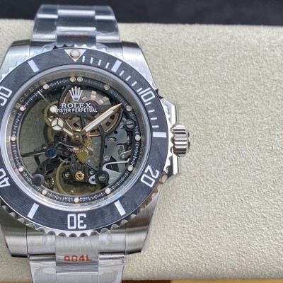 EW Factory廠魔改勞力士Rolex全鏤空水鬼潛航者系列3130機芯40MM複刻手錶