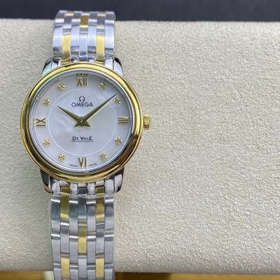 ZF 廠真“芯”出品高仿 歐米茄女表蝶飛石英系列腕表27MM複刻手錶