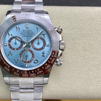 N廠高仿勞力士Daytona迪通拿系列中東迪拜限量版（阿拉伯刻度）4130一體機芯40MM複刻手錶