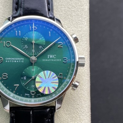 客訂鱷魚皮帶YL廠高仿萬國IWC 葡萄牙系列葡計透底 150周年計時複刻手錶