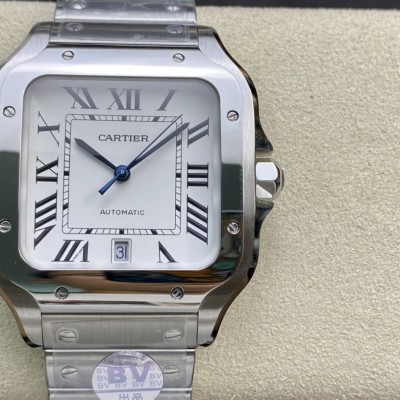 BV Factory廠高仿卡地亞Cartier山度士9015機芯40MM複刻手錶