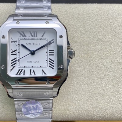 BV Factory廠高仿卡地亞Cartier山度士9015機芯36MM複刻手錶