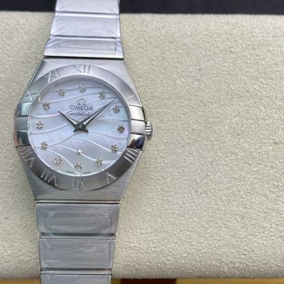 SSS 3S出品高仿歐米茄 星座系列女表1376正品機芯27MM複刻手錶 SSS 3S出品高仿歐米茄 星座系列女表1376正品機芯27MM複刻手錶