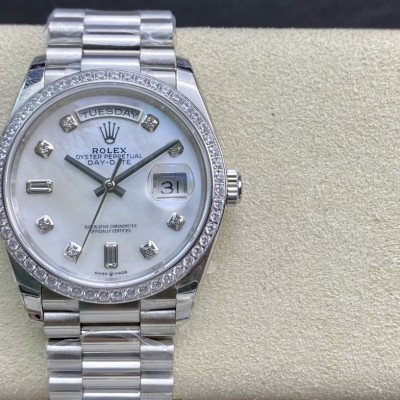 EW Factory最新力作V2升級版高仿勞力士Rolex星期日志型3255機芯36mm複刻手錶