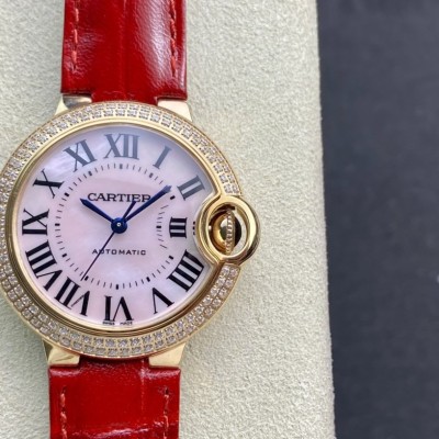 3K-Factory高仿卡地亞藍氣球全自動機械機芯33mm複刻手錶