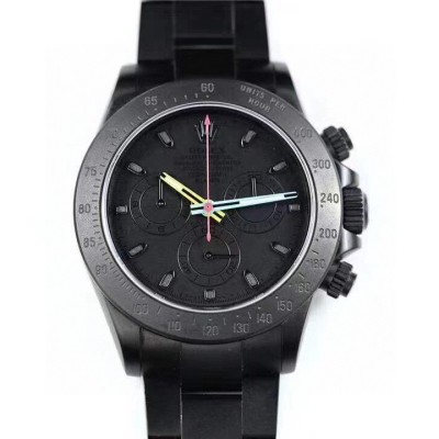 IPK改裝專案:N廠勞力士4130機芯黑化迪通拿改裝版複刻手錶 IPK改裝專案:N廠勞力士4130機芯黑化迪通拿改裝版複刻手錶