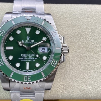 NOOB 劳力士潜航者V11版绿水鬼116610LV复刻手表N厂手表