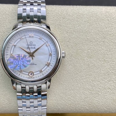 MKS廠高仿歐米茄女蝶飛經典女款系列9015機芯32MM複刻手錶