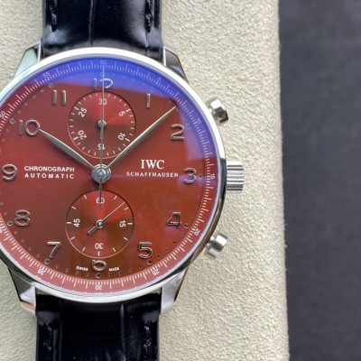 YL Factory 高仿萬國IWC 紅盤透底葡計69355機芯機械41MM高仿手錶 YL Factory 高仿萬國IWC 紅盤透底葡計69355機芯機械41MM高仿手錶