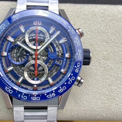 XF廠泰格豪雅卡來拉-全新騷藍面2824機芯複刻手錶