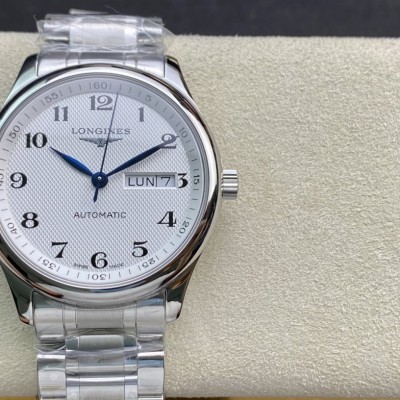 KY出品高仿浪琴名匠雙日曆系列2836機芯38.5MM複刻手錶