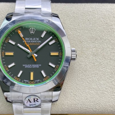 ARF高仿勞力士閃電綠玻璃ROLEX超級全904L格磁型114060複刻手錶