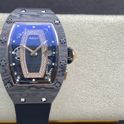 高仿理查德米勒 Richard Mille RM037碳纖維紅唇系列女士複刻手錶