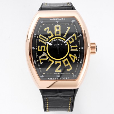 ABF Factory高仿法蘭克穆勒獨家定制版Vanguard腕表V45 CRAZY HOUR瘋狂時間系列ABF廠手錶