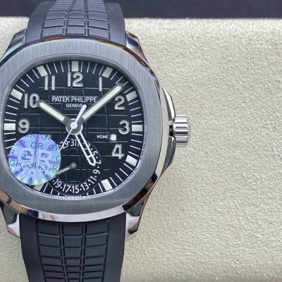 GR廠手錶仿表PP百達翡麗複雜功能AQUANAUT旅行家"手雷"5164A系列,N廠手錶