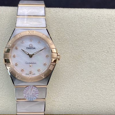 仿表歐米茄星座系列28mm石英腕表AF廠手錶,N廠手錶
