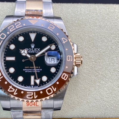 GM廠手錶包金勞力士14k包金格林尼治二代仿表,N廠手錶